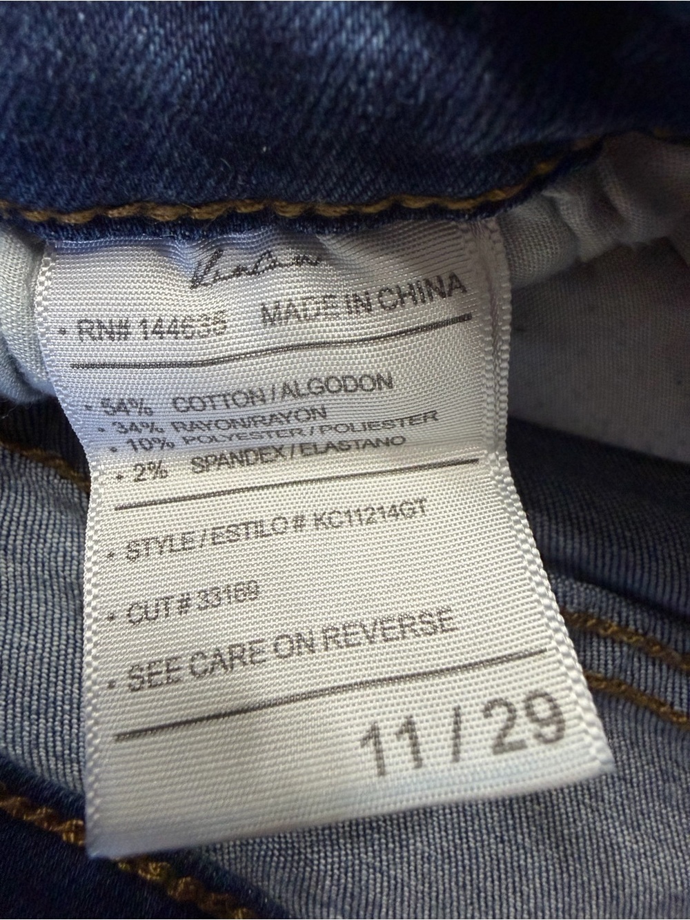 Kancan Women’s Sz 11/29 Medium Wash Blue Denim Skinny Jeans Stretch - Picture 2 of 4